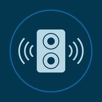 Speaker trendy icon crafty abstract illustration qualified artwork beautiful design vector