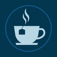 Tea trendy icon crafty abstract illustration qualified artwork beautiful design vector