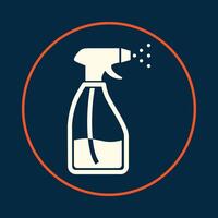 Spray bootle cleaning trendy icon fit abstract beautiful illustration colorful artwork design vector