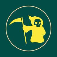 Grim Reaper trendy icon able abstract beautiful illustration colorful artwork design vector