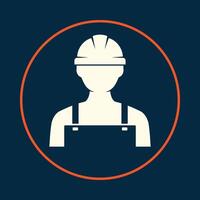 Worker man trendy icon fit abstract beautiful illustration colorful artwork design vector