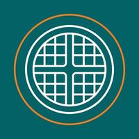Waffle trendy icon competent abstract beautiful illustration colorful artwork design vector