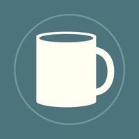 Mug trendy icon expert abstract beautiful illustration colorful artwork design vector