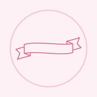 Ribbon trendy icon capable abstract beautiful illustration colorful artwork design vector