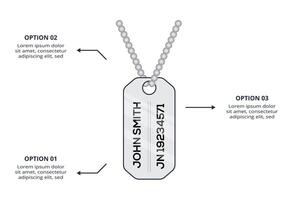 Military concept for infographic with 3 steps, options, parts or processes. Army boots marks vector