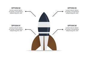 Military concept for infographic with 4 steps, options, parts or processes. Army boots marks vector