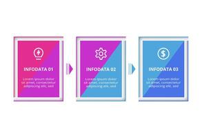 Creative concept for infographic with 3 steps, options, parts or processes. Business data visualization. vector