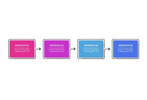Rectangles infographic with 4 steps, options, parts or processes. Business data visualization. vector