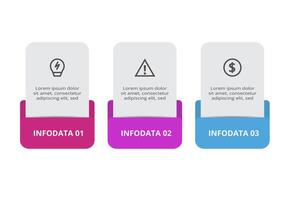 Creative concept for infographic with 3 steps, options, parts or processes. Business data visualization. vector