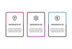 Creative concept for infographic with 3 steps, options, parts or processes. Business data visualization. vector
