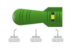 Military concept for infographic with 3 steps, options, parts or processes. Army boots marks vector