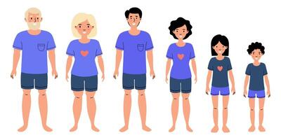 A collection of character design elements featuring a walking elderly man with various expressions vector
