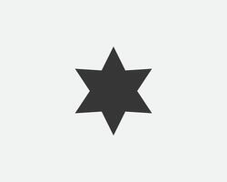 Star icon, shape. Abstract design spark sign. Black and white silhouette vector