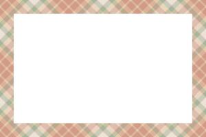 Vintage frame . Scottish border pattern retro style. Tartan plaid ornament. vector