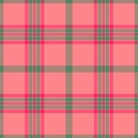 Neat background tartan, brazil seamless plaid fabric. Jpg texture pattern check textile in pastel and red colors. vector