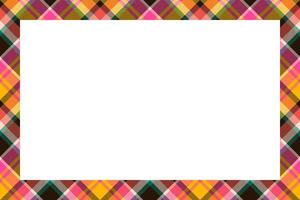 Vintage frame . Scottish border pattern retro style. Tartan plaid ornament. vector