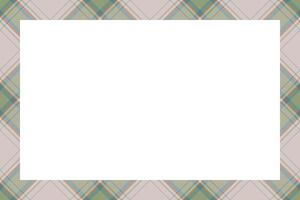 Vintage frame . Scottish border pattern retro style. Tartan plaid ornament. vector