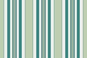 Reel fabric pattern textile, order texture lines vertical. T-shirt seamless stripe background in teal and white colors. vector