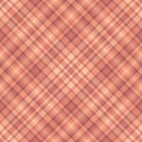 Summertime check pattern, softness background texture fabric. Towel tartan plaid textile seamless in red and orange colors. vector