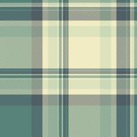 Frame fabric background plaid, genuine pattern seamless. Pure textile check tartan texture in light and teal colors. vector