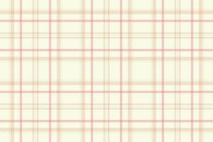 Square check plaid fabric, surface texture tartan. Silky pattern seamless background textile in light and white colors. vector