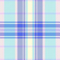Oriental background fabric, seamless check plaid. Styling texture textile pattern tartan in light yellow and cyan colors. vector