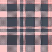 Sexual check tartan seamless, velvet background fabric texture. Apartment plaid pattern textile in light and dark colors. vector