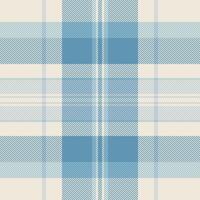 Ragged textile pattern plaid, apparel seamless texture tartan. Customer background fabric check in light and cyan colors. vector