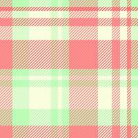 Painting fabric textile , tape pattern texture plaid. Twill background seamless tartan check in light and red colors. vector