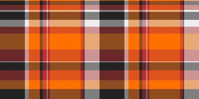 Scotland background check plaid, striped pattern fabric . Full textile seamless texture tartan in bright and black colors. vector