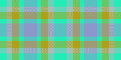 Horizon textile seamless plaid, silk pattern background texture. Hanukkah check fabric tartan in teal and yellow colors. vector