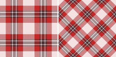 Pattern fabric tartan of background check textile with a texture seamless plaid . Set in fall colors. Stylish oilcloth for kitchen decor. vector