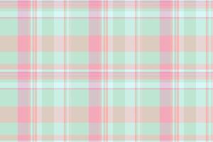 Color plaid tartan check, white textile background pattern. Intense seamless texture fabric in light and red colors. vector