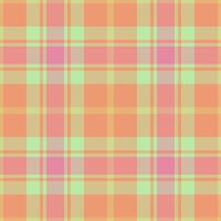 Sale seamless check tartan, smooth fabric plaid background. Color texture textile pattern in amber and orange colors. vector