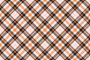 Curtain fabric textile plaid, pop tartan texture seamless. Wide pattern check background in black and sea shell colors. vector