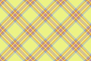 Symmetry textile tartan background, iconic check texture . Oilcloth fabric plaid seamless pattern in lime and blue colors. vector