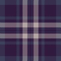 Window texture background, famous pattern fabric seamless. Unique plaid textile tartan check in dark and blue colors. vector