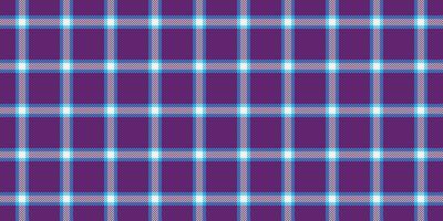 Halftone fabric tartan texture, classy seamless background. Harmony pattern check plaid textile in purple and cyan colors. vector