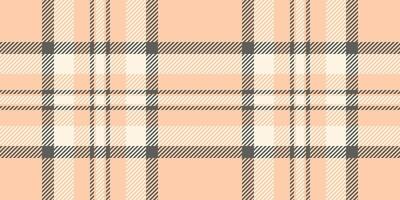 Identity textile plaid , row tartan background pattern. Africa texture seamless check fabric in orange and old lace colors. vector