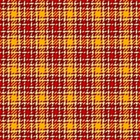 Christmas card seamless textile texture, graphical pattern background fabric. Hunter check plaid tartan in maroon and moccasin colors. vector