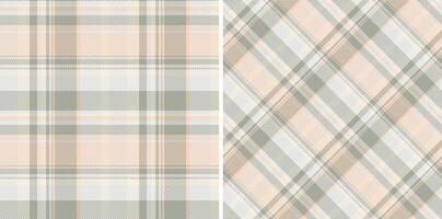 Seamless fabric plaid of background texture textile with a tartan check pattern. Set in vintage colors. Creative gift wrapping ideas for special occasions. vector