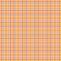 Carpet fabric plaid pattern, marketing textile check seamless. Adorable tartan background texture in orange and lime colors. vector