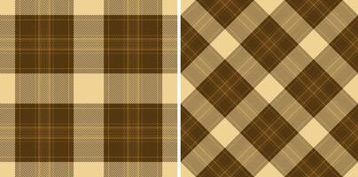 Background textile pattern of check tartan seamless with a plaid texture fabric. Set in skin colors for best trousers and professional look. vector