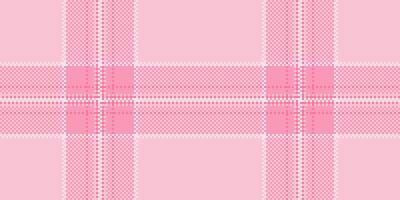 Festive texture check pattern, woman background textile tartan. Diamond plaid fabric seamless in light and red colors. vector
