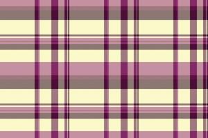 Fluffy pattern textile tartan, hispanic plaid texture seamless. Close up background check fabric in lemon chiffon and pink colors. vector