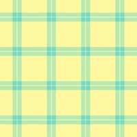 Cultural plaid seamless textile, pillow check fabric. Cute background tartan pattern texture in light and yellow colors. vector