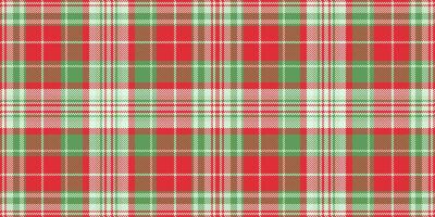 Abstract seamless plaid background, realistic pattern texture check. Poncho fabric tartan textile in light and red colors. vector