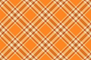 Packing plaid tartan , stripe fabric check pattern. Lovely texture textile seamless background in orange and wheat colors. vector
