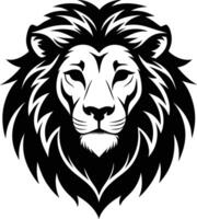 A Lion Face Silhouette vector