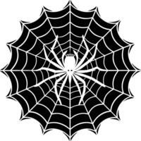 SPIDER NET SILHOUETTE vector